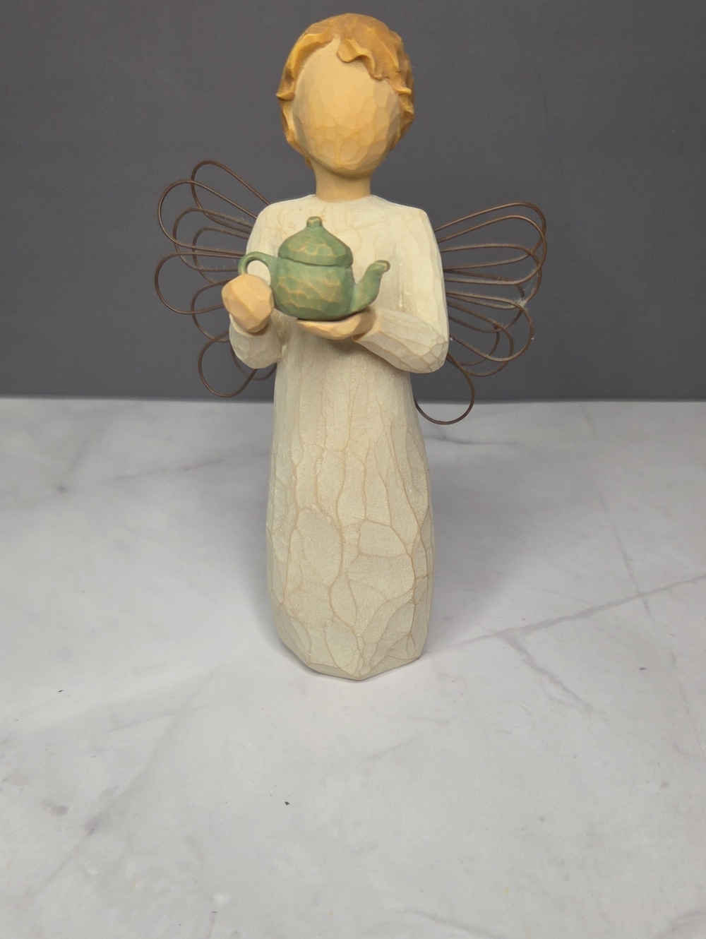 Willow Tree Angel Of The Kitchen Figurine Holding Teapot -2004